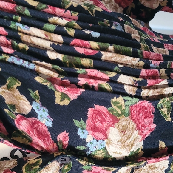 Daiquiri dress floral vintage 70's Cottage Core maxi - Picture 5 of 16